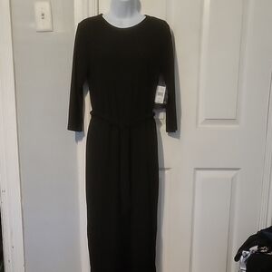 NWT Due Time Maternity Ribbed Elegant Black Women's Dress